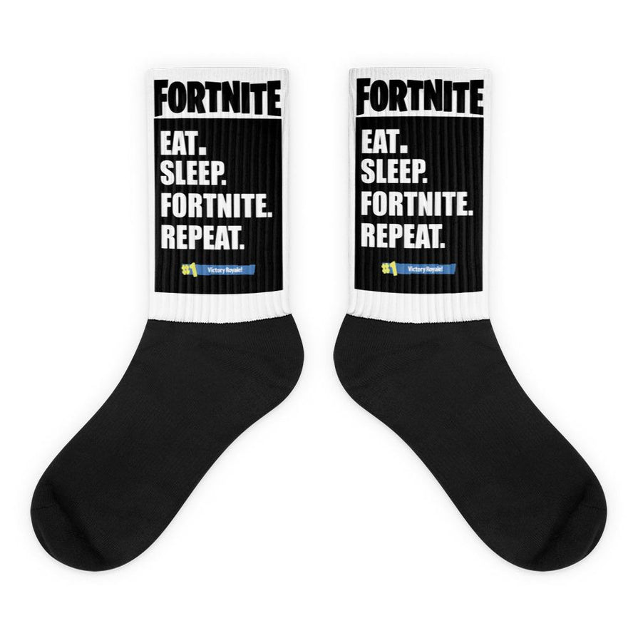 Eat Sleep Repeat Fortnite Socks