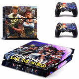 Fortnite Sticker Decal Sony Playstation 4 (Console and 2 Controllers)